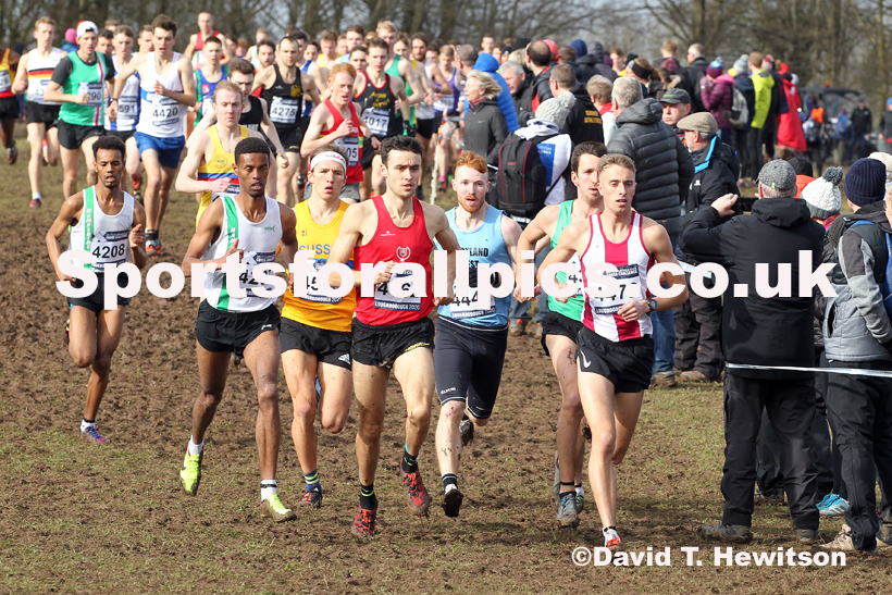 Senior men, 2020 British Athletics Inter Counties Cross Country Champs., Prestwold Hall, Loughborough. Photo: David T. Hewitson/Sports for All Pics